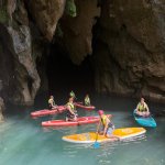 Paddling SUP in E cave