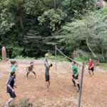 Volleyball at the campsite